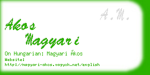 akos magyari business card
